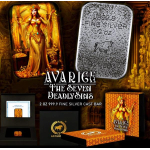 AURINUM*TOP*ANGEBOT** 2 oz Silber Gussbarren 2024 - AVARITIA / AVARICE & Die Sieben TODSÜNDEN - 2. Der Geiz - Antique Finish Color - 2. Ausgabe
