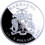 2 oz Silber + 0,2 g Gold Barbados 2024 Proof - Versunkene Schätze - OCEANS LOST TREASURES - 5$  - VORVERKAUF *