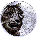 3 oz Mongolei 2024 Proof - SCHNEE-LEOPARD - Snow Leopard - Serie Wilde Mongolei - Coin Invest Liechtenstein Edition