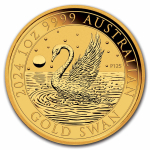 1 Unze Gold - Schwan -  Swan - 2024 BU Australien 100 AUD Perth Mint Australien