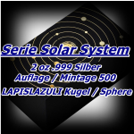 2 oz Ghana 2024 Solarsystem - DIE ERDE - 5 Cedis - Solar System  - mit LAPISLAZULI Kugel * - VORVERKAUF Lieferung Juli 24 !