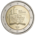 2 Euro San Marino 2024 BU Coin Card - 50. Jahrestag der...