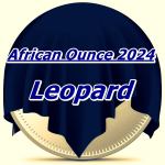 NEU* 2 x 1 oz SET Ruanda 2024 BU + Proof  - LEOPARD - African Ounce - 50 RWF - Afrikanische Wildtiere