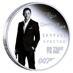 1 oz Tuvalu 2024 Proof - James Bond 007 DANIEL CRAIG  -...