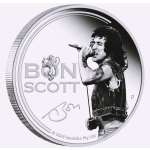 1 oz Tuvalu 2024 Proof - BON SCOTT AC/DC - Rock`n Roll Legenden - 1 AU$