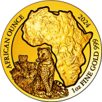 1 Unze Gold Ruanda 2024 BU - LEOPARD - African Ounce...