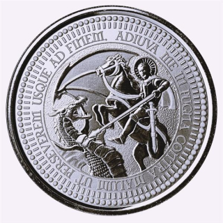 NEU * 1 Unze Silber Samoa 2024 Prooflike - ST. GEORGE & DRAGON / DRACHE - DER HEILIGE GEORG - Der Kampf GUT gegen BÖSE - 2 NZ$