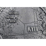 2 oz Ghana 2024 - Die Schlacht um Kiew UKRAINE - Battle of Kiev - Antique Finish Silber - 10 Cedis