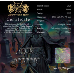 2 oz Silber Gussbarren 2024 - GRIM REAPER SENSENMANN - Antique Finish Color - 1. Ausgabe