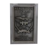 2 oz Mali 2022 Black Antique - Pharao & Gott Re-Harachte in ÄGYPTEN - ICONS of HERITAGE - 1 Karat ONYX *AAA* - Die Verschmelzung der Gottheiten Re & Horus