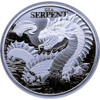 NEU* 1 oz Niue 2024 Prooflike - SEESCHLANGE - SEA SERPENT / Fabelwesen - 2$ Silber