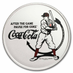 NEU* 1 oz Silber Round 2023 BU - COCA COLA - After the Game Pause for a Coke -  Coin Card TEP - USA