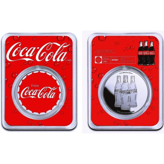Wieder Bestellbar*** 1 oz Silber Proof - COCA COLA LOGO - Coin Card TEP - Exclusivausgabe Coca Cola