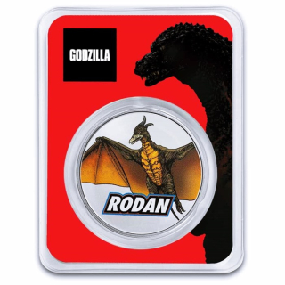NEU* 1 oz Niue 2024 BU Color - RODAN - Kaiji Flugsaurier - Godzillaserie - 2 NZ$ - Auflage 500 !