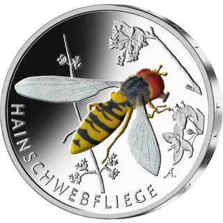 NEU* Deutschland 5 Euro 2024 unc. - Hainschwebfliege -  Wunderwelt der Insekten 7. Ausgabe