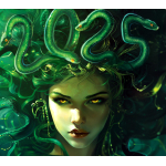 ab Lager* AURINUM*SUMMER*SALE* 2 oz Silber Gussbarren 2025 SONDEREDITION - MEDUSA JAHR der SCHLANGE - Antique Finish Color - Auflage nur 300 **