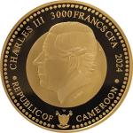 1 oz Gold Kamerun 2024 BU - FEDER - Ehre - Vertrauen -...
