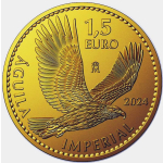 1 Unze Gold Spanien 1,5 Euro 2024 BU - Kaiseradler -...