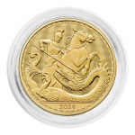 1 oz Gold UK Großbritannien 2024 - ST.GEORG & DRACHE - 100 Pfund  - GOLD  BU - Erstausgabe der neuen Serie Legenden der Jahrhunderte !