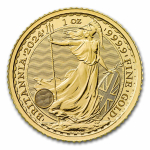 1 Unze Gold Britannia 2024 BU King Charles England 2023...