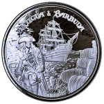 NEU* 1 oz RUM RUNNER 2023 - Antigua & Barbuda EC8 - 2023 Prooflike - Piraten der Karibik & Rum - silber 2$