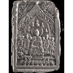AURINUM*SUMMER*SALE** 2 oz Südkorea - BUDDHA HERITAGE Gyeyu Year Buddhist Stele of Amitabha - Silber ULTRA HIGH RELIEF  Samttasche