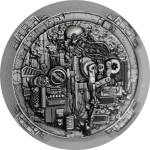 2 oz Kamerun 2025 - SKULL STEAMPUNK - Machina - Steam...