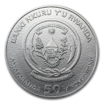 AURINUM*SUMMER*SALE** 1 oz Ruanda 2024 BU - CUTTY SARK -  Schnelles Segelschiff - Nautical Ounce serie - Silber 50 RWF - 50 Amafaranga