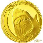 1/4 Unze Gold Niue 2024 Proof - WEISSER HAI - GREAT WHITE...