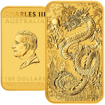 1 unze Gold Australien 2024 BU - Drachen Dragon...