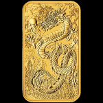 1 unze Gold Australien 2024 BU - Drachen Dragon Rectangular - 100 AUD Perth Mint