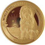 1 Unze Gold Kamerun 2024 BU - Tibet Terrier - World...
