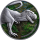 2 oz Kamerun 2024 Antique Color - T-REX TYRANNOSAURUS REX - Dinosaurier serie Lost World - Silber Antique Finish - 2,000 Frs