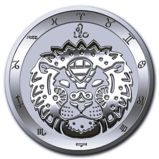 NEU* 1 oz Tokelau 2024 BU - Sternzeichen Zodiac - LEO LÖWE - silber 5 $