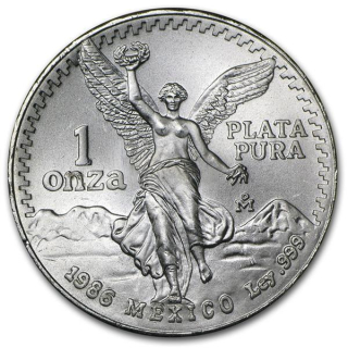 1 Unze Silber Mexico Libertad 1 Onza 1986