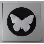2 oz silber Gussbarren - SCHMETTERLING/Butterfly - UV-Effekt + GLOW-in-the-DARK - Handgegossener Barren - Handmade - EINZELSTÜCK