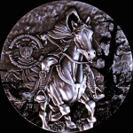 2 oz Kamerun 2025 - Der KOPFLOSE REITER - HEADLESS HORSEMAN - silber Antique 2000 Francs - Innovativserie !