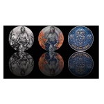 2 oz Kamerun 2024 - ZOMBIE SAMURAI - UV-Effekt - Antique UHR Finish - 2000 Francs - Innovativserie !