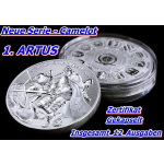 1 oz Niue 2023 Coin Card - KÖNIG ARTHUR - ARTUS PENDRAGON - World Money Fair - Ritter der Tafelrunde - Camelot serie 1.Ausgabe - 2 NZ$  - Auflage200