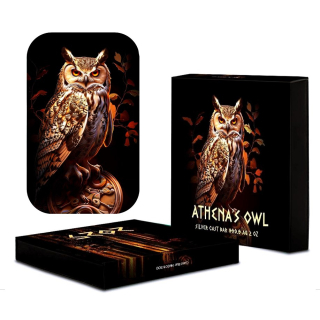 2 oz Silber Gussbarren 2025 - EULE von ATHEN -  Serie Mystische Kreaturen 2. Ausgabe -  OWL from Athen - Antique Finish Color - Auflage nur 300 **