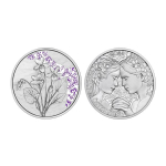 Österreich 10 Euro Silber Proof  - VEILCHEN - VIOLETS - 2024 - Mit der Sprache der Blumen