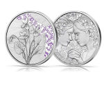 Österreich 10 Euro Silber Proof  - VEILCHEN - VIOLETS - 2024 - Mit der Sprache der Blumen