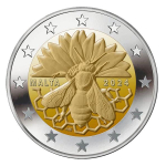 2 Euro Malta 2024 BU Coin Card - Maltesische Honigbiene