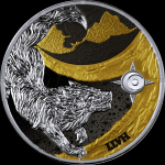 ab Lager*** 2 x 1 oz GERMANIA 2024 - SKÖLL & HATI - Black Gilded - Neue Serie Die Mystische Welt von RAGNARÖK - Germania Mint