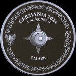 ab Lager*** 2 x 1 oz GERMANIA 2024 - SKÖLL & HATI - Black Gilded - Neue Serie Die Mystische Welt von RAGNARÖK - Germania Mint