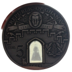 2 oz Ghana 2019 -  MARIE STUART Tower of London Haunted Castle - GLOW-in-the-Dark - Silber Antique Finish 10 Cedis