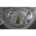 2 oz Ghana 2019 -  MARIE STUART Tower of London Haunted Castle - GLOW-in-the-Dark - Silber Antique Finish 10 Cedis