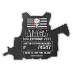 2 oz silber Motivbarren - MAGA BULLETPROOF - Kugelsichere Weste - MAKE AMERICA GREAT AGAIN - Donald Trump  - Innovativserien