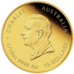 1/10 oz Gold Australien 2025 Proof - SCHLANGE - Jahr der Schlange - Lunar III Schlange -  15 AU$ - Goldschlange