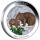 1 oz Australien Wombat 2024 Coin Card - Silber Color 1 AU$